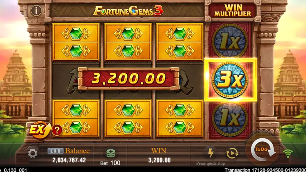 Fortune Gems 3-গেম ফিচার স্ক্রিন
